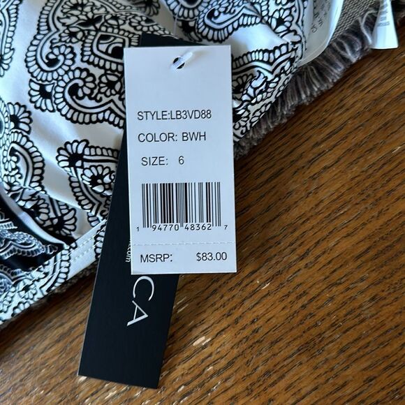 La Blanca Oasis Tile High-Neck Midline Top ONLY - Picture 4 of 4